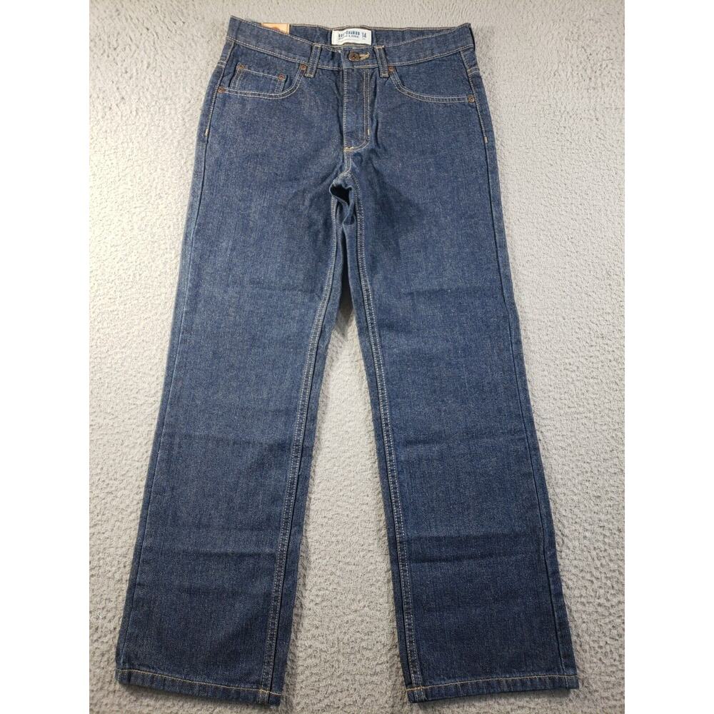 Urban Pipeline Jeans Youth Boys 14 Relaxed Straight Blue Denim Cotton Western
